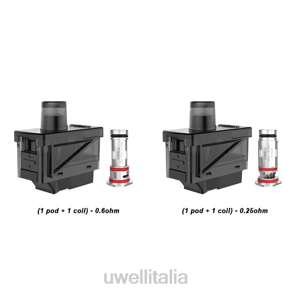 UWELL Vape Flavours - UWELL HAVOK V1 set di capsule a bobina 1 pod + 1 bobina RJHB274 0,25ohm