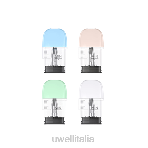 UWELL Vape Flavours - UWELL POPREEL P1 Pod di ricambio (confezione da 4) RJHB84 1,2ohm