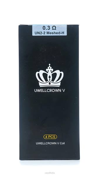 UWELL E Cig - UWELL CROWN V bobina | Confezione da 4 RJHB68 un2-2 con maglia da 0,3ohm