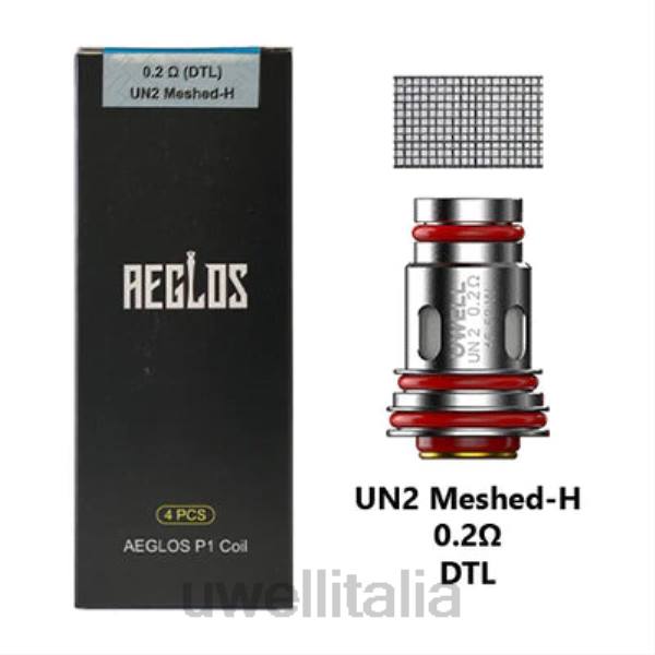 UWELL Italia - UWELL AEGLOS bobine | Confezione da 4 RJHB271 p1 un2 mesh-h 0,2ohm
