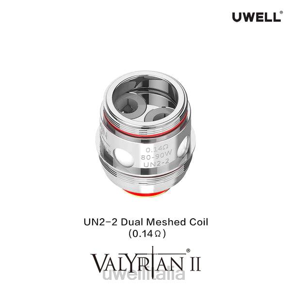 UWELL Italia - UWELL VALYRIAN 2 Bobine di ricambio (confezione da 2) RJHB31 quadruplo 0,15ohm