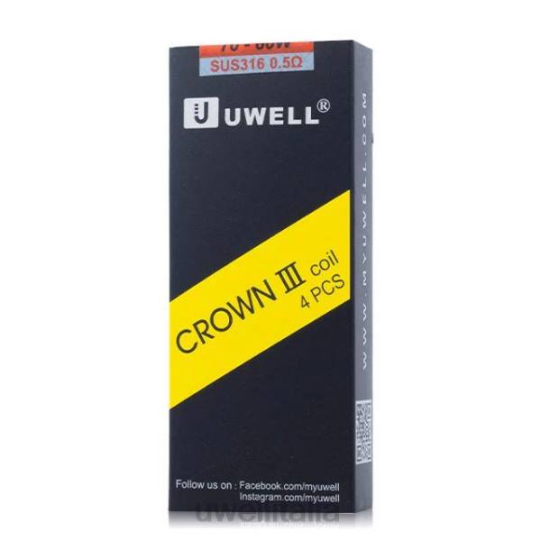 UWELL Milano - UWELL CROWN 3 bobine (confezione da 4) RJHB92 0,4ohm