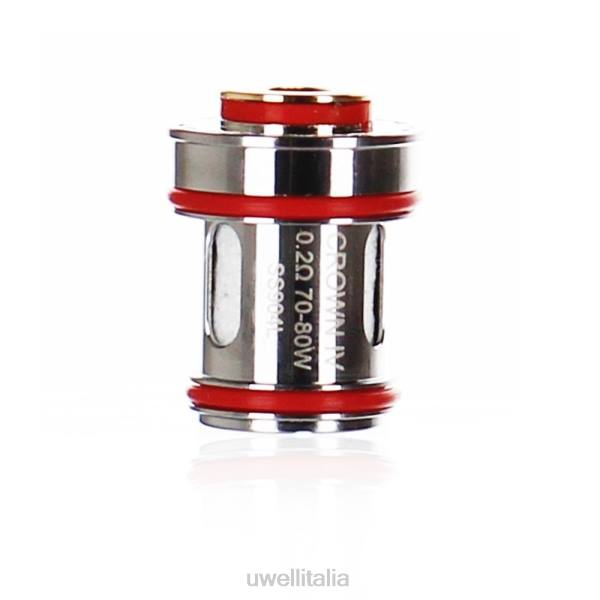 UWELL Milano - UWELL CROWN 4 Bobine di ricambio (confezione da 4) RJHB182 doppia bobina da 0,2ohm