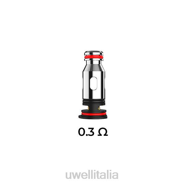 UWELL Milano - UWELL PA bobine di ricambio RJHB82 0,3ohm (confezione da 4)