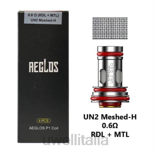 UWELL Online Shop - UWELL AEGLOS bobine | Confezione da 4 RJHB270 p1 un2 mesh-h 0,6ohm