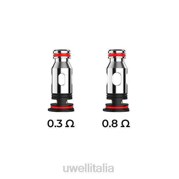 UWELL Roma - UWELL PA bobine di ricambio RJHB83 0,8ohm (confezione da 4)