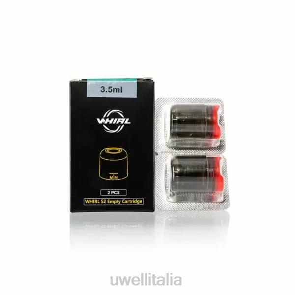 UWELL E Cig - UWELL WHIRL S2 cartuccia (3,5 ml) (confezione da 2) RJHB248 3,5 ml