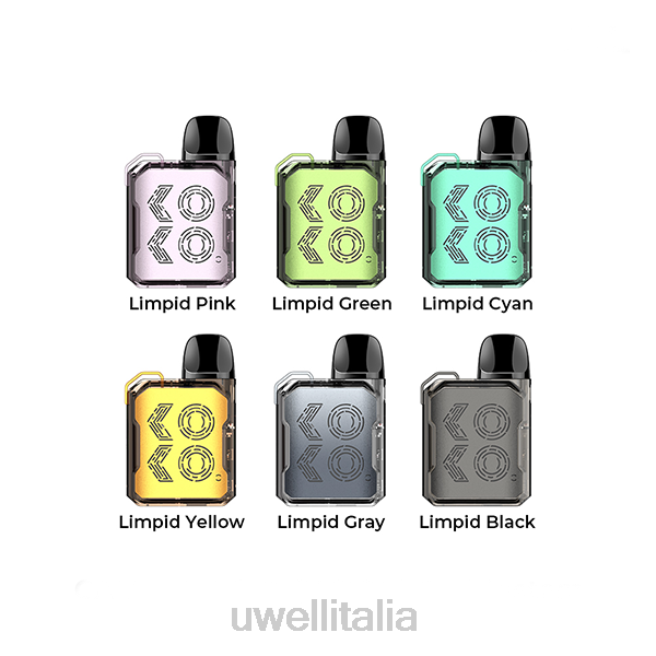 Best UWELL Flavours - UWELL CALIBURN GK2 kit cialda RJHB105 grigio limpido