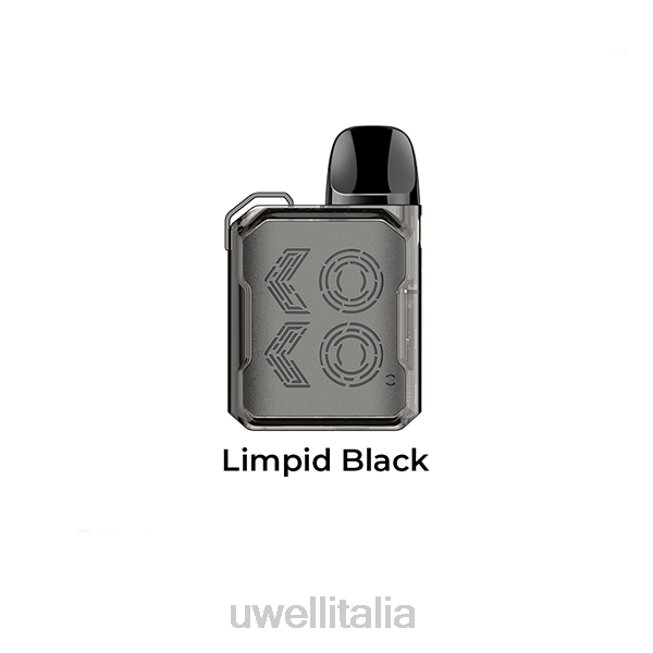 UWELL Disposable Vape - UWELL CALIBURN GK2 kit cialda RJHB106 nero limpido