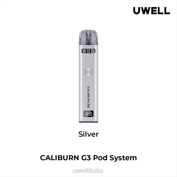 UWELL E Cig - UWELL CALIBURN G3 kit RJHB138 argento
